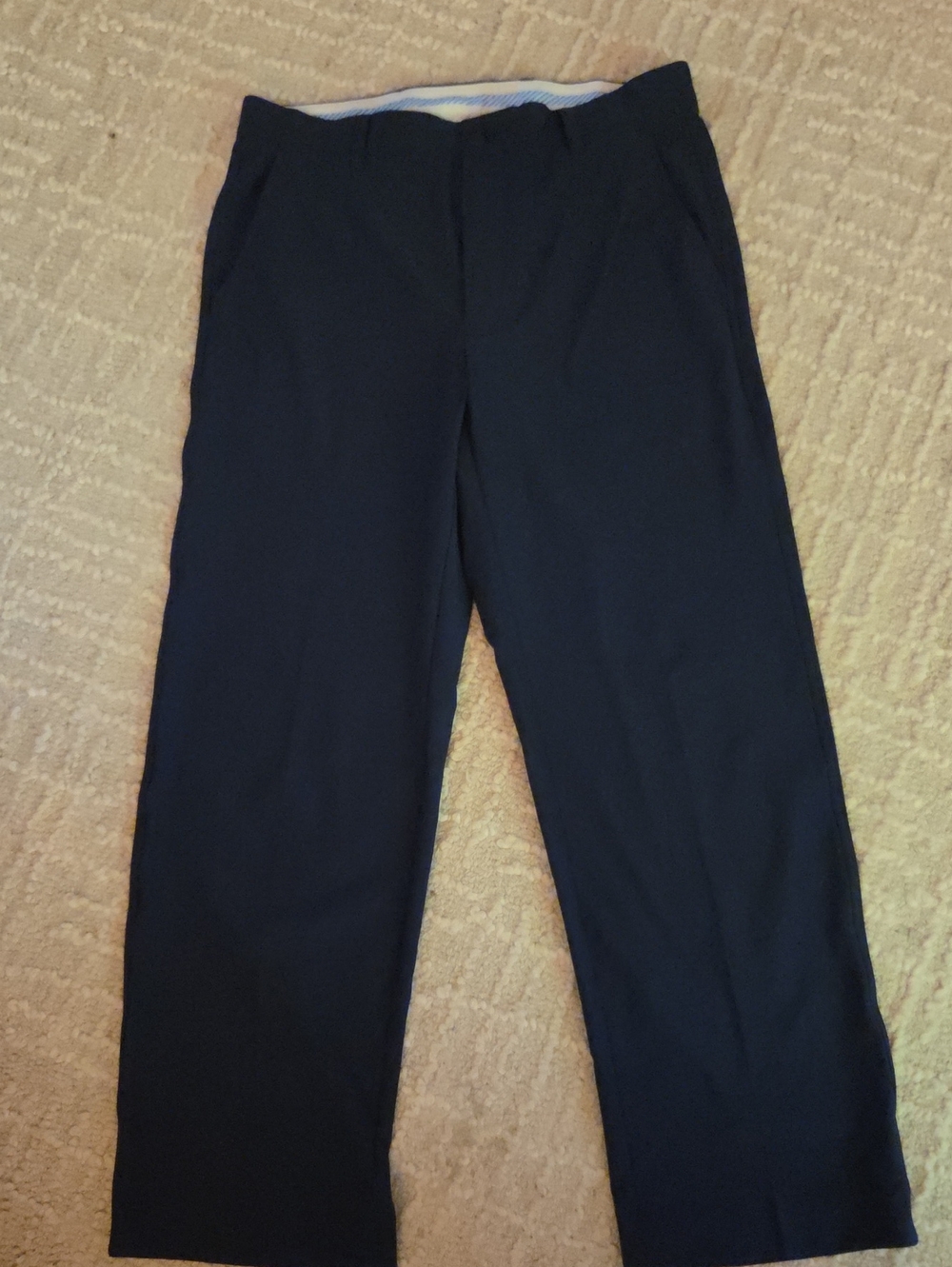 FootJoy Performance Golf Pants 34x30 Navy Blue Flat Front Stretch, Perfect